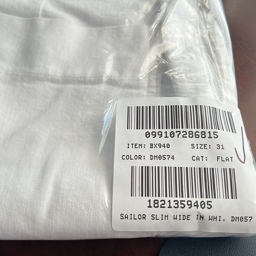 J. Crew Sailor slim wide-leg jean in white - Picture 7 of 10
